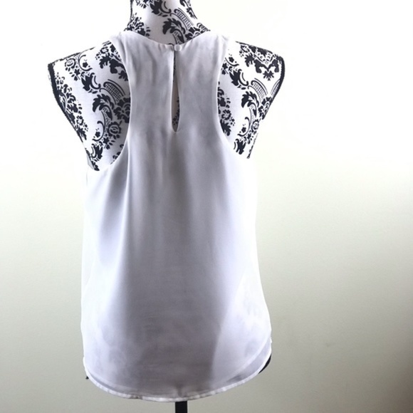 💖MEGA SALE💖Cache,Naked Zebra 2 Blouse Womens Set Coral White ALSU00256 - Picture 6 of 8